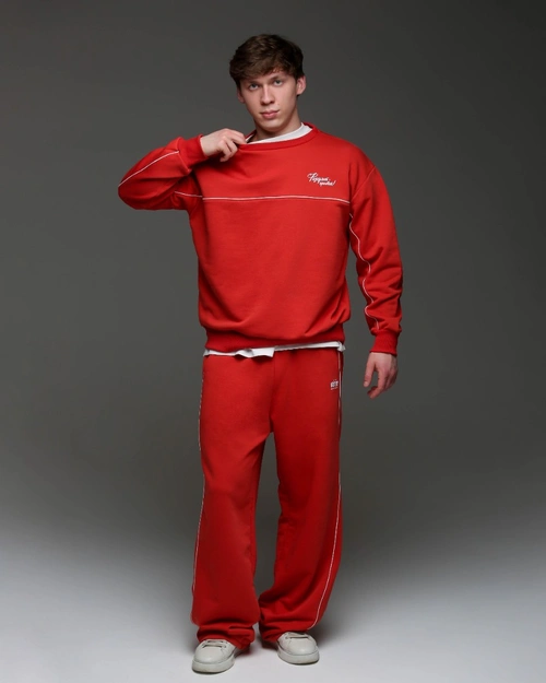 Свитшот мужской Физкульт-привет! красный