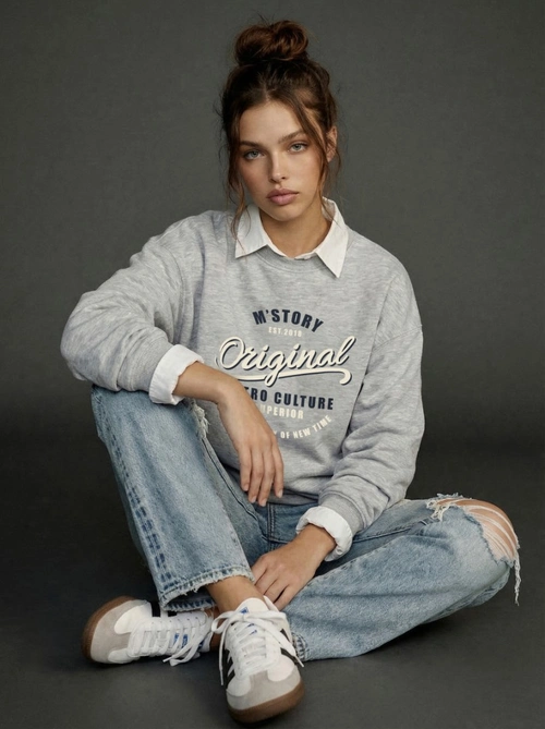 Свитшот Original Серый Меланж